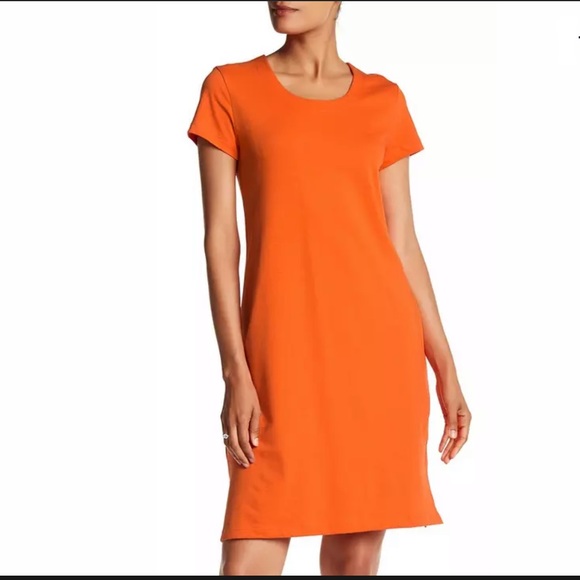orange tshirt dress